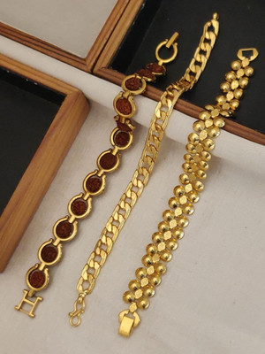 _SHREEJI_ Alloy Gold-plated Bracelet(Pack of 3)