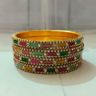 Navodha Creations Metal Bangle Set(Pack of 4)