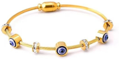 CLEO Be Bold Be You Alloy Cubic Zirconia Gold-plated Kada