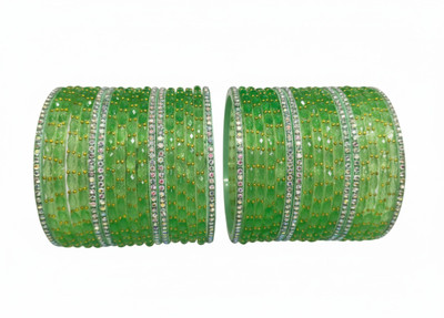 DIVINE GLASS Glass Bangle Set(Pack of 10)