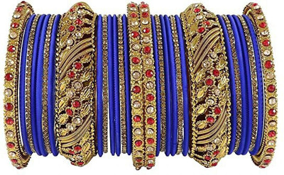 ishika Metal Beads, Zircon Gold-plated Chudas(Pack of 30)