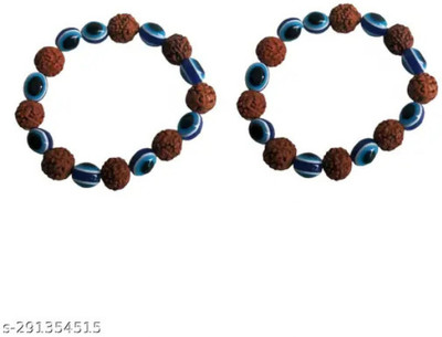 Rudraksham Crystal, Rudraksha Bracelet(Pack of 2)