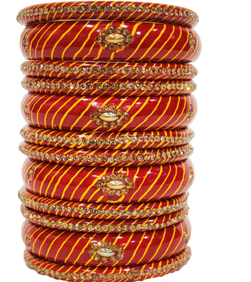 Lahthi Wala Lac Bangle Set(Pack of 12)