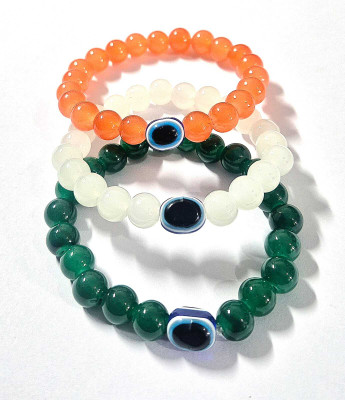 JAGS Glass Beads Bracelet Set(Pack of 3)