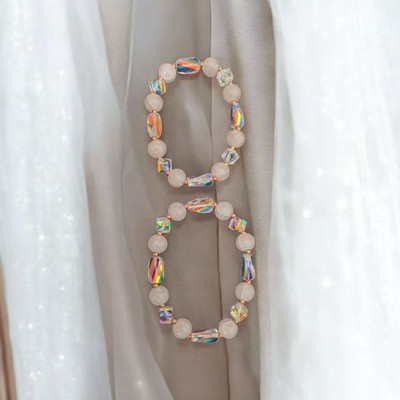 jisraa Crystal Bracelet Set(Pack of 2)