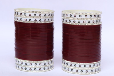 Valya Plastic Zircon Chudas(Pack of 2)