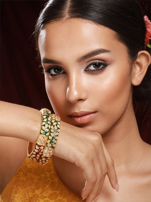 Priyaasi Brass Bangle Set(Pack of 2)