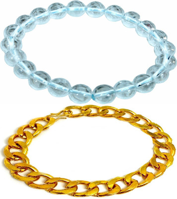 HouseOfCommon Metal, Crystal Bracelet(Pack of 2)