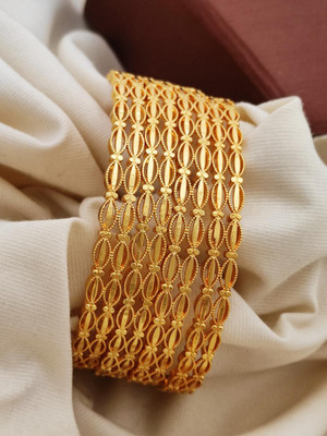 Kriva Trading Alloy Gold-plated Bangle