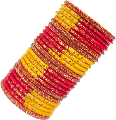 Lahthi Wala Lac Bangle Set(Pack of 10)