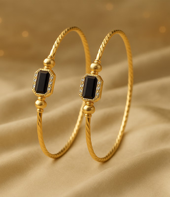 KRIMO Metal Diamond Gold-plated Bangle