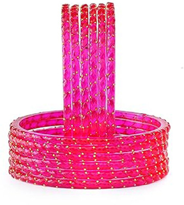 Glassemporium Glass Beads Bangle(Pack of 10)