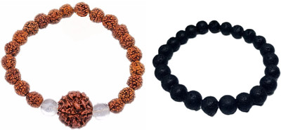 Malas Collection Wood, Stone Bracelet Set(Pack of 2)
