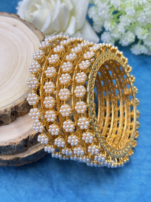 Kawai Alloy Beads Bangle Set(Pack of 4)