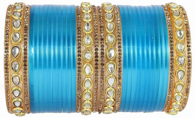 HOMOZE Plastic Beads, Zircon Bangle Set(Pack of 32)