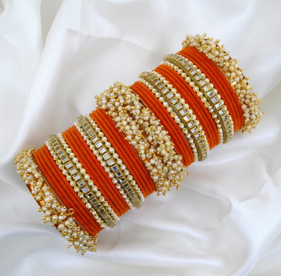 RENOY Metal Bangle Set(Pack of 2)