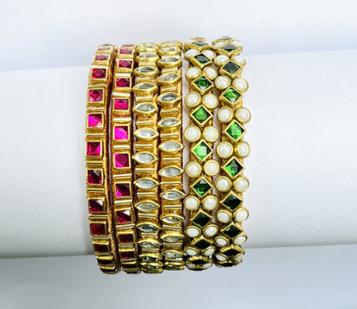 TAMNI Plastic Bangle Set(Pack of 6)