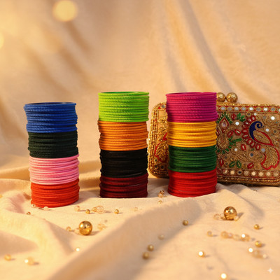 Indraglitz Glass Bangle Set(Pack of 144)