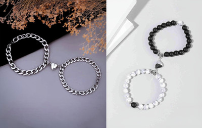 P R Production Brass Charm Bracelet(Pack of 2)