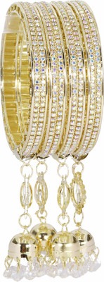 LAVAZZA Metal Diamond Gold-plated Bangle Set(Pack of 4)