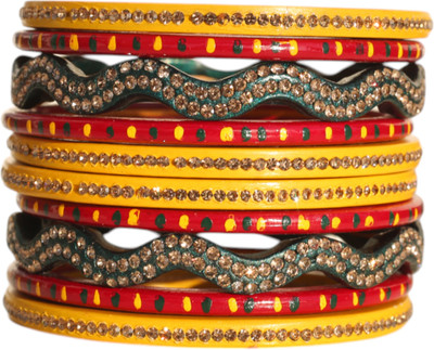 MANVI FASHION Lac Bangle Set(Pack of 10)