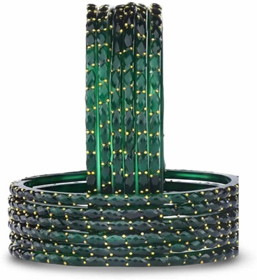 ARENTERPRISES Glass Bangle(Pack of 10)