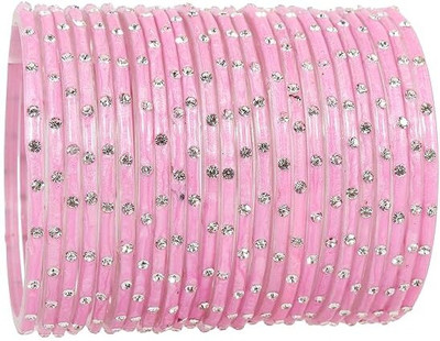 RIJB Glass Zircon Bangle Set(Pack of 24)