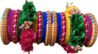 Neeraj Craft Fabric Bangle Set(Pack of 2)