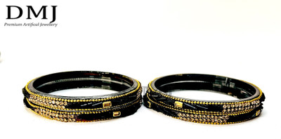DMJ Glass Bangle Set(Pack of 4)