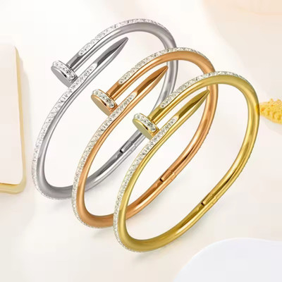 Dressberry Metal, Brass, Stone, Alloy, Stainless Steel Cubic Zirconia, Diamond, Zircon Titanium, Gold-plated, Platinum, Sterling Silver Bracelet Set(Pack of 3)