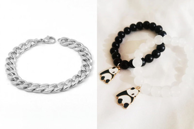 P R Production Brass Charm Bracelet(Pack of 2)