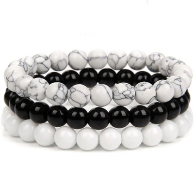 Malas Collection Stone, Crystal Beads, Jade, Turquoise Bracelet(Pack of 3)