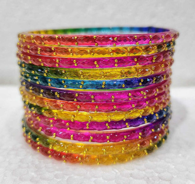 ABC Glass Bangle Set(Pack of 10)