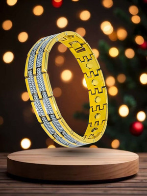 RKB SALES Alloy Cubic Zirconia Gold-plated Bracelet