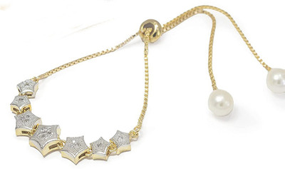 Pihoo Enterprise Alloy Diamond Gold-plated Bracelet