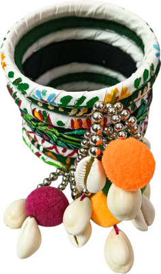 Soundarya boutique Fabric Bangle Set(Pack of 7)