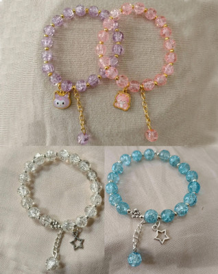 Ennygacessories Crystal Bracelet(Pack of 4)