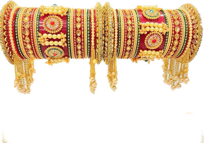SHIVANSH BANGLES Stone, Plastic Bangle Set(Pack of 2)
