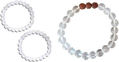 Malas Collection Wood, Crystal, Glass Bracelet Set(Pack of 2)