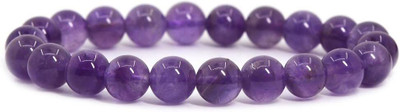 VIBESLE Amethyst, Crystal Beads Charm Bracelet
