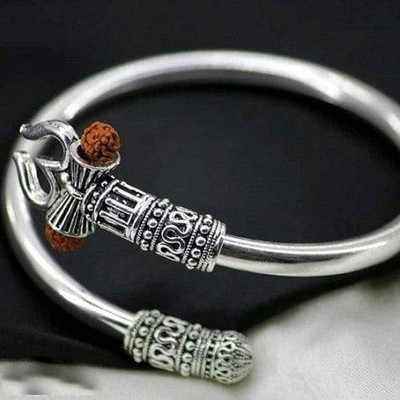 Teeragaj Stainless Steel Silver Coated Kada