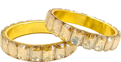 wrist wonders Metal Crystal Kada(Pack of 2)