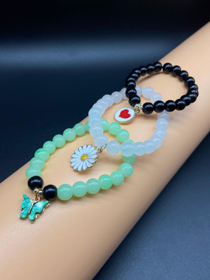 FashionLobby Mother of Pearl Bracelet Set(Pack of 3)