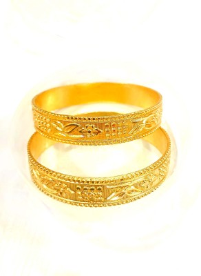 shree balaji gold Brass, Copper Gold-plated Bangle(Pack of 2)