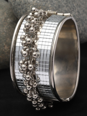 ANOUK Brass Silver Bangle Set