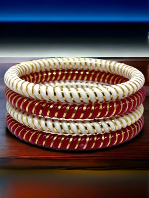 maa sitala store Plastic Gold-plated Bangle Set(Pack of 4)