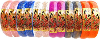 hand kkrafts Plastic Bangle Set(Pack of 12)
