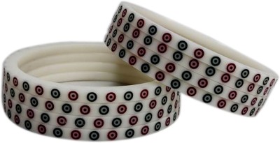 oms Plastic Zircon Bangle(Pack of 8)