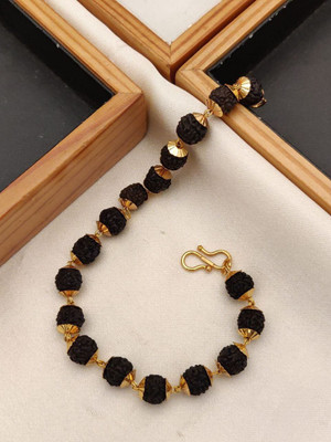 ATMESHWARSALES Rudraksha Gold-plated Bracelet