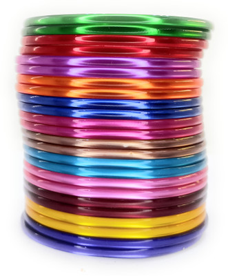 Shakya Creations Plastic Bangle Set(Pack of 10)